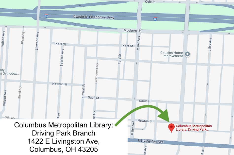 Columbus Metropolitan Library: Driving Park Branch1422 E Livingston Ave, Columbus, OH 43205