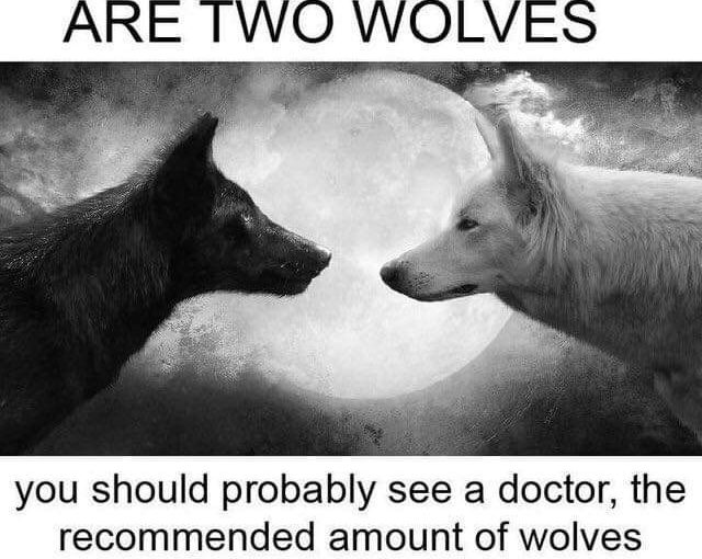 There should be zero wolves.