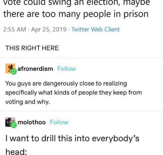 Maybe there are too many people in prison.